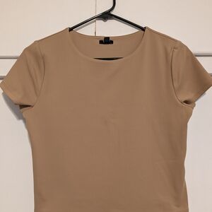 Express Tan Short Sleeve Women's Tee